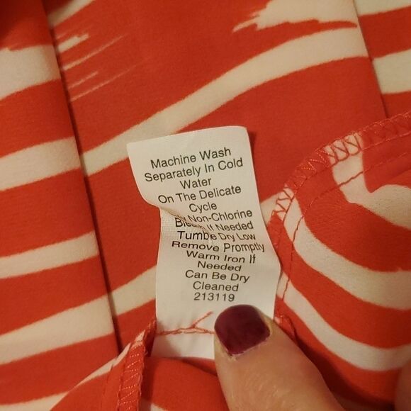 Cabi drop waist brushstroke midi dress size XS - Picture 11 of 12